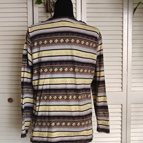 Woolrich Women's Multicolor Aztec Striped Hoodie - Picture 3 of 8